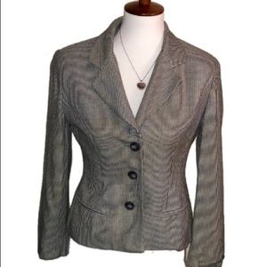 Saville Petite Suit Gray Button Down Blazer